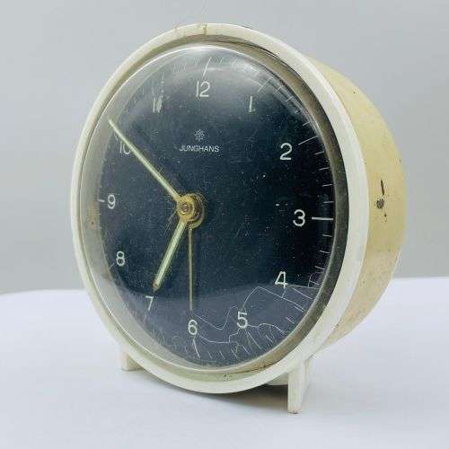 Mantel Clocks JUNGHANS Vintage Mechanical Alarm Clock was sold for R101.00 on 10 Sep at 2216